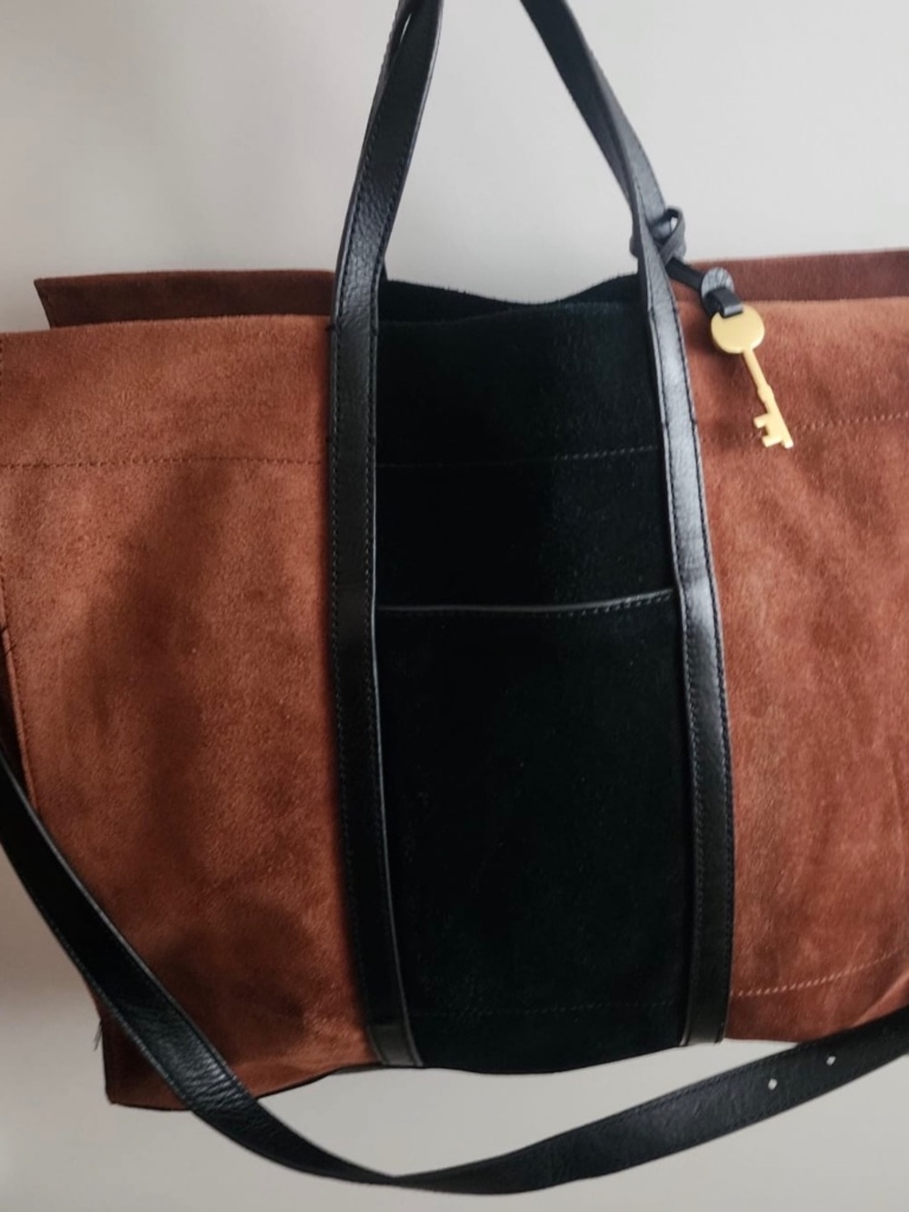 Fossil Carmen Suede Shopper Tote - Picture 2 of 7